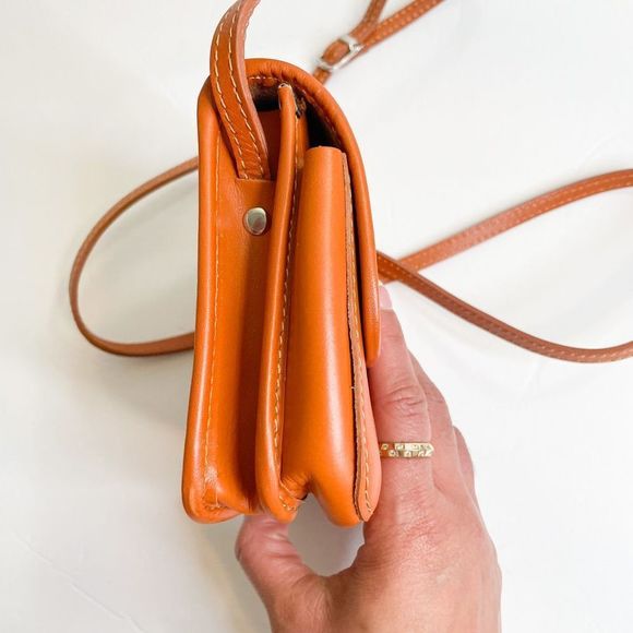 Firenze Italian Leather Saddle bag crossbody - Picture 8 of 13